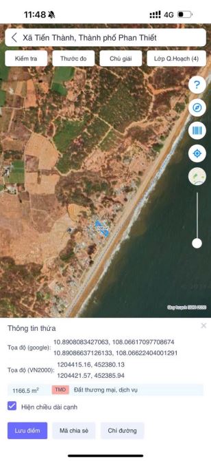 Bán lô đất mặt tiền biển 16m đường Trần Lê, Tiến Thành Phan thiết - 2