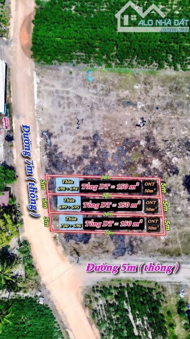 ✨ 5x30M (50m2 Thổ Cư) đường sỏi đỏ rộng 7M (QH: đổ Nhựa) KDC sầm uất, gần thị trấn - 379TR - 31