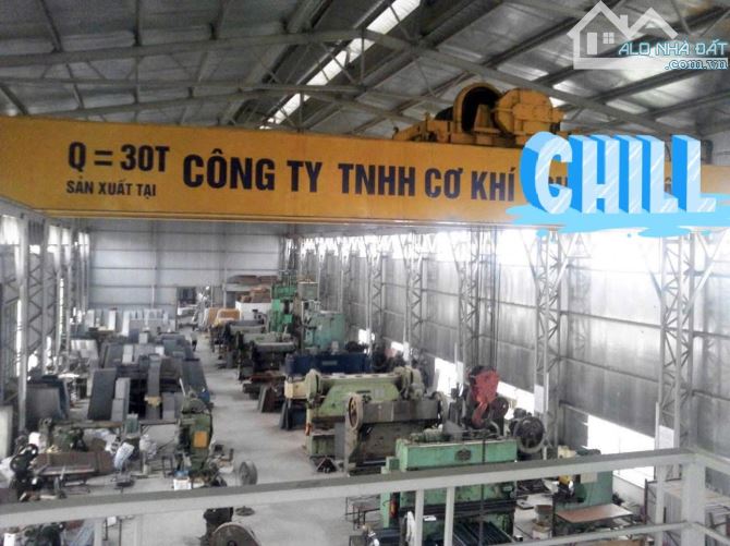 Cho thuê 1700m2 ccn hà bình phương sẵn 2 cẩu trục