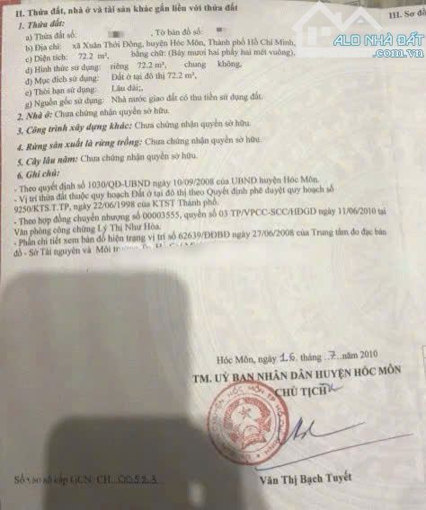 Nợ nầng bao Vây Chủ cần bán nhanh Căn nhà ở Nguyễn Thị Sóc 750tr 72m Sổ Hồng Riêng Hóc Môn