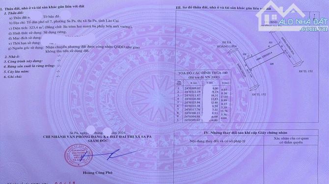 Bán đất xây khách sạn, trung tâm Sapa , giá 135tr/m2 - 1