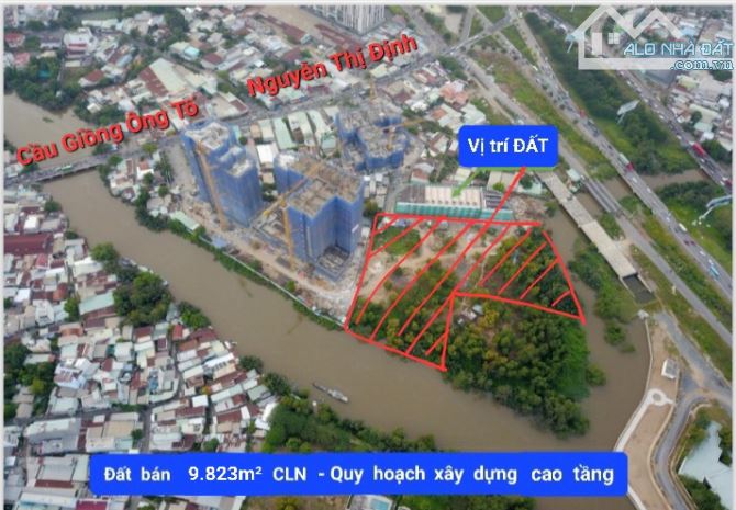 Bán 9823m2 ĐẤT Quận 2, QH xây dựng cao tầng view sông chỉ nhỉnh 30 triệu/m2 - 1