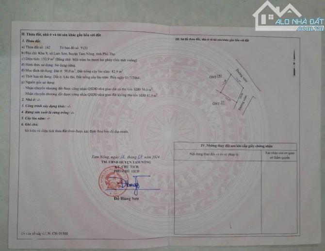 Cực hiếm tại lam sơn- tam nông- phú thọ chỉ hơn 500 - 2