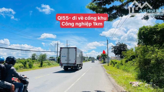 BÁN 557M2 MẶT TIỀN QL55 NGAY KCN ĐẤT ĐỎ, LONG ĐẤT .BRVT  - GIÁ 2 TỶ800TR - 3
