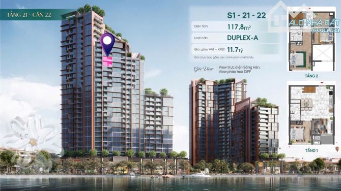 Siêu đẳng cấp căn hộ thông tầng, siêu giới hạn view trực diện sông Hàn tầng cao giá thấp - 6
