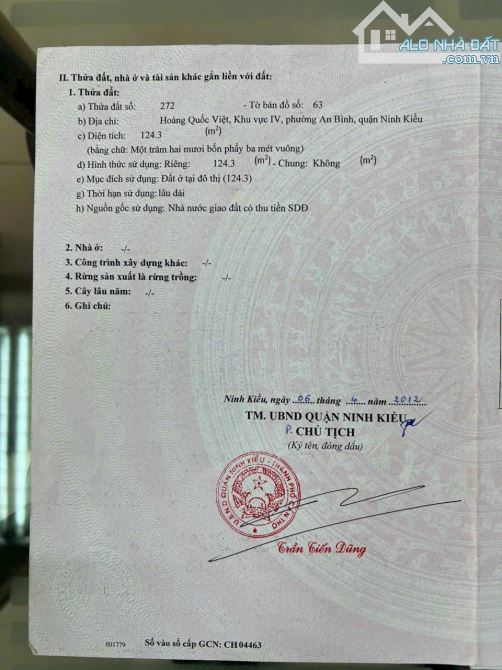 Bán đất 125 m2 hẻm 36 Hoàng Quốc Việt 3,7 tỷ - 8