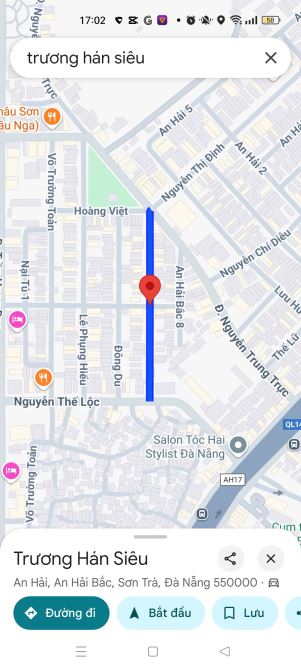 Bán nhà mặt phố đường Trương Hán Siêu, Phường An Hải Bắc, Quận Sơn Trà, 60 m2, Giá: 6.80tỷ