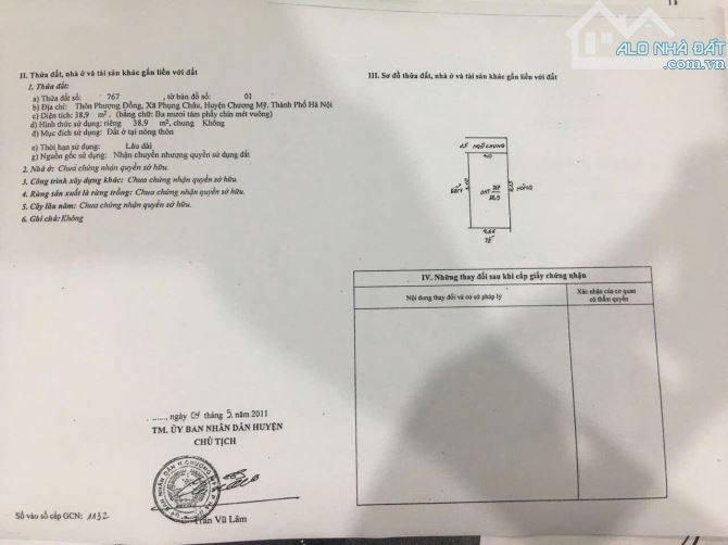 Bán lô 39m2-Phượng Đồng - ngõ rộng oto vào đất - mặt tiền 4m ,khu vực đông dân cư - 1