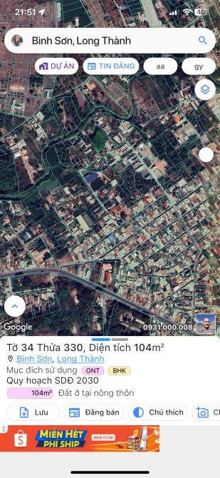 Bán lô đất có căn nhà gần giáo xứ bình sớn - 1