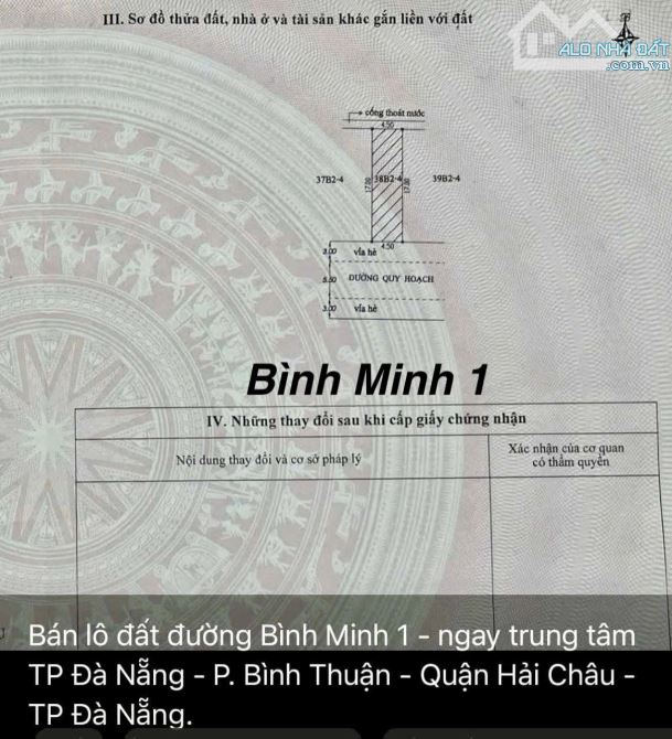 ☑️ CHÍNH CHỦ: Cần bán lô đất đường BÌNH MINH 1, P.Bình Thuận, Q.Hải Châu, Tp ĐÀ Nẵng - 2