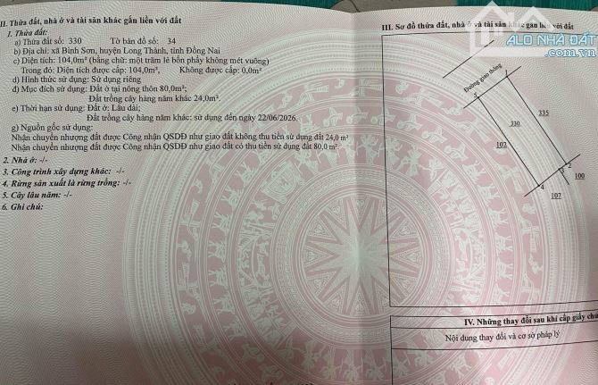 Bán lô đất có căn nhà gần giáo xứ bình sớn - 2