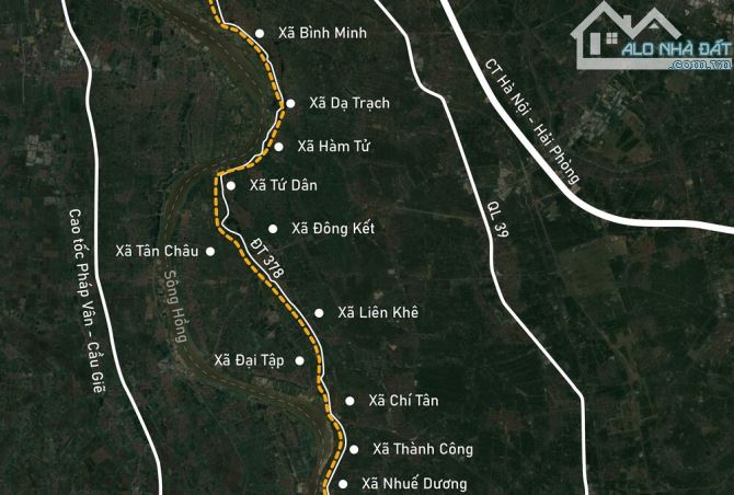 CC BÁN ĐẤT VIEW DỰ ÁN 10.000 TỶ ĐỒNG BÌNH MINH – KHOÁI CHÂU 1.100M2 NHỈNH 40 TỶ(HOT)