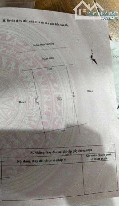 BÁN LÔ VIP BIỆT THỰ TRƯỜNG AN mặt  đường PHẠM VĂN ĐỒNG - P.THANH BÌNH - TPHD
