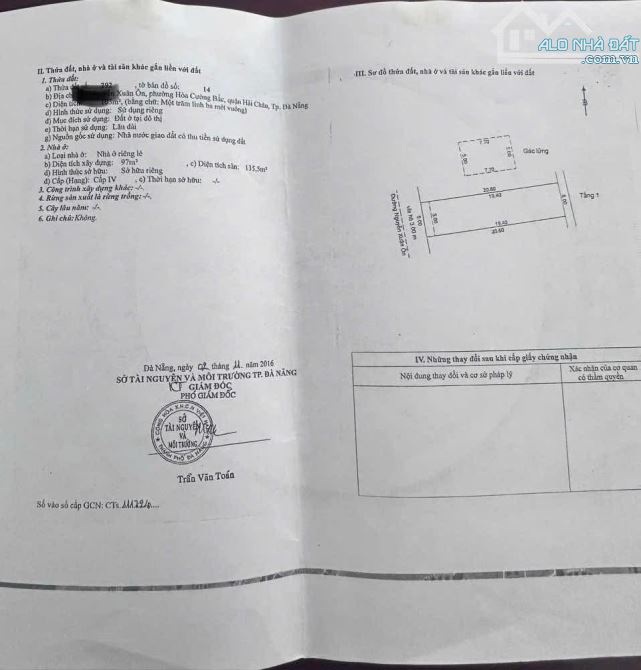 Cần bán đất tặng kèm nhà mặt tiền nguyễn xuân ôn - hòa cường - hải châu