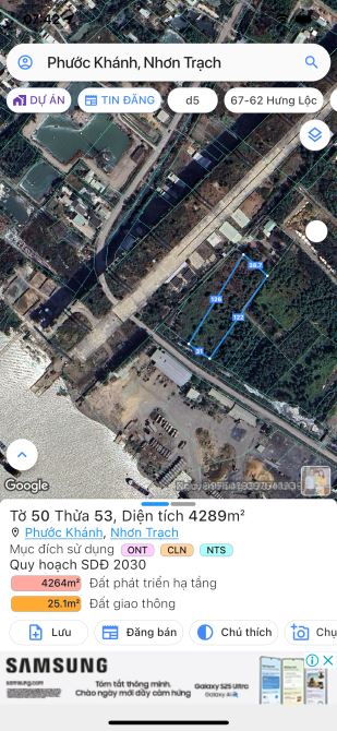 View Sông, chân cầu phước Khánh_Nhơn Trạch (Hộ khẩu HCM) Mặt tiền đường nhựa kinh doanh - 2