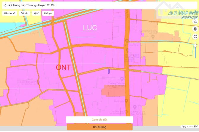 Bán đất Củ Chi, lô đất 1 sẹc ngắn đường Trung Lập, 212m2 full thổ cư, xã Trung Lập Thượng. - 4