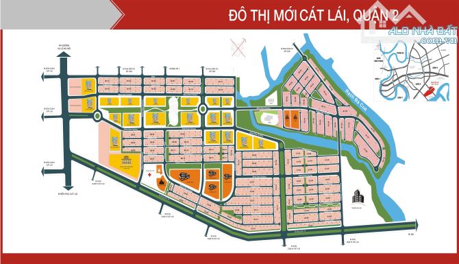 Bán đất MT đường 43CL dự án Phú Gia, P. Cát Lái, Quận 2: nền B2-7-26(8,75x17m) giá 80tr/m2