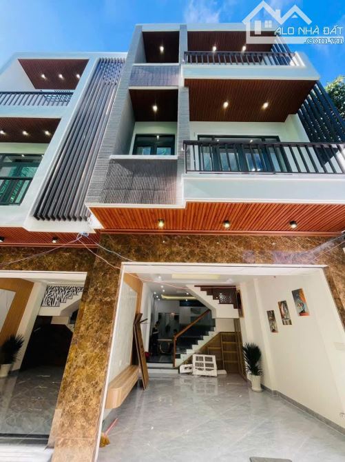 Bán nhà mới đẹp 1 trệt 2 lầu 65m2 hẻm xe hơi tránh nhau đường trương công định giá 7,5 tỷ