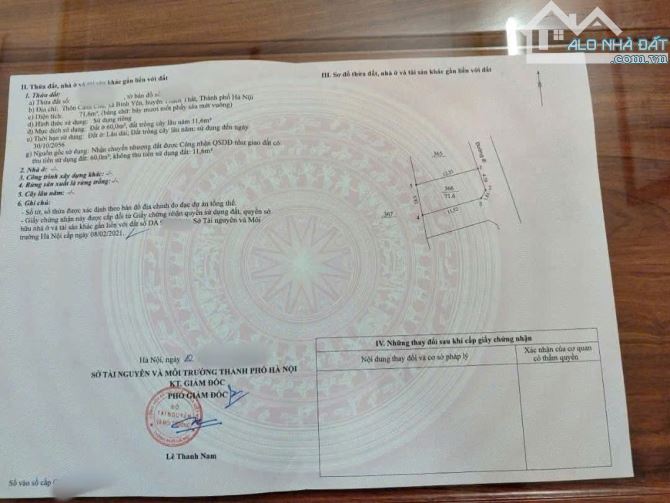 BÁN LÔ GÓC 71,6m² - GẦN ĐẠI HỌC FPT & ĐẠI HỌC QUỐC GIA  Vị trí: Xã Bình Yên, gần Khu Công