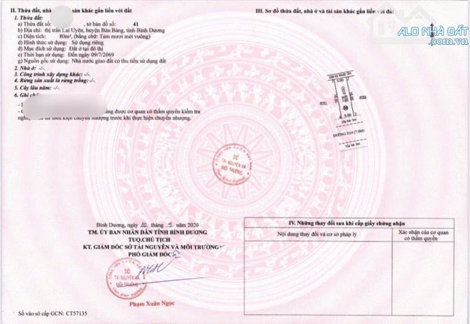 Nóng! Ngay trường Trung học cơ sở Lai Uyên xuất hiện 1 lô sổ sẵn ngộp hơn lúc mua 200triệu - 1