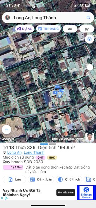 Bán lô đất có căn nhà long an gần thị trấn giá mềm - 1