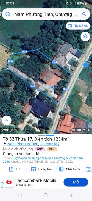 BÁN GẤP: 1300 M 0TN 300 M   PHƯƠNG HẠNH.. TÂN TIÊN CHƯƠNG MỸ HÀ NÔI .. - tăng nhà đây đủ- - 3
