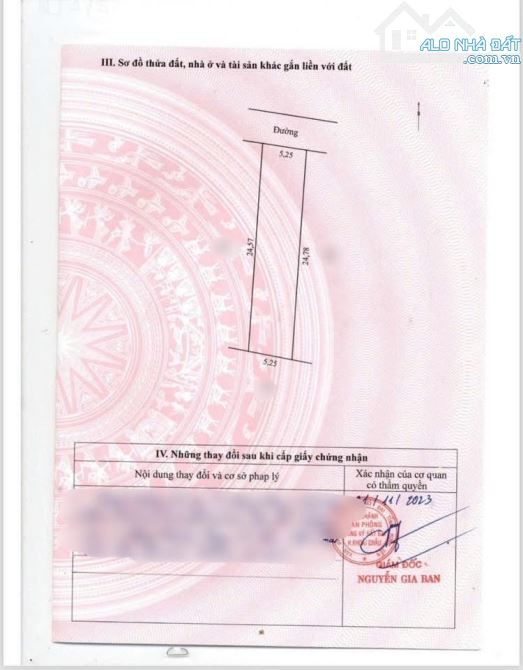 Cần bán đất đẹp 128,6m tại Bãi sậy 2 Tân dân - 4