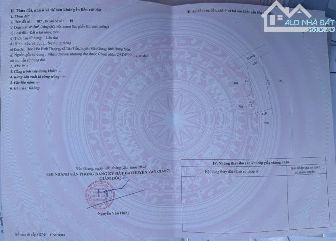 Cần bán đất Hoa lệ 45,8m Tân tiến - 5