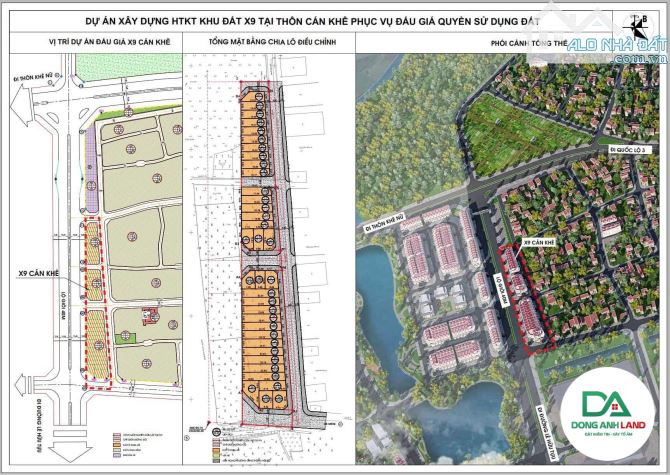 Bán 110m khu đất X9 Cán Khê Nguyên Khê Đông Anh mặt đường QH 40m - 2