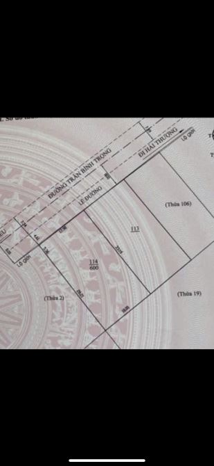 Cần bán lô đất đẹp mặt tiền đường Trần Bình Trọng thành phố Đà Lạt