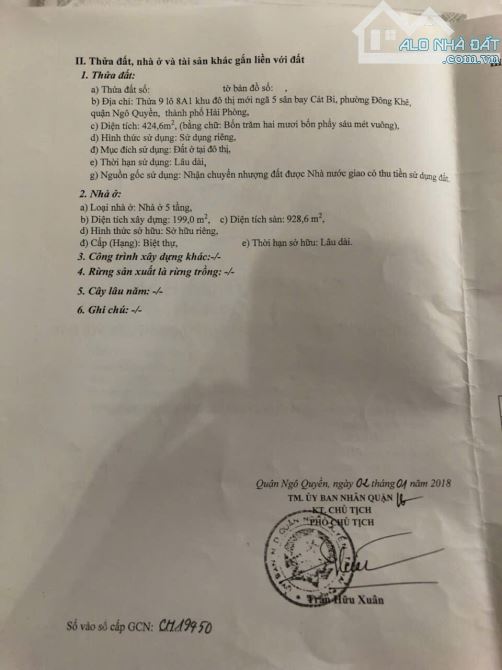 Bán đất tặng toà nhà 5 tầng mặt đường Lê Hồng Phong Ngô Quyền Hải Phòng - 1