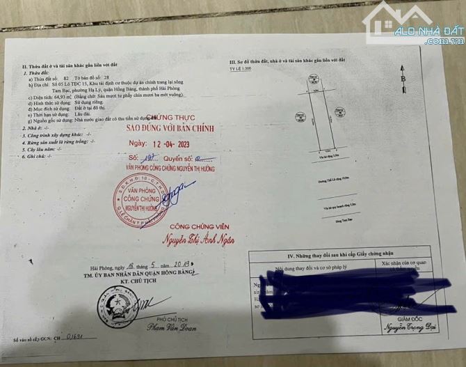 Chuyển nhượng lô đất mặt đường Thế Lữ, Hồng Bàng, Hải Phòng - 1