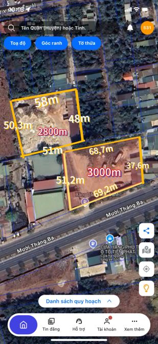 đất mặt tiền đường tránh 10/3 cách y moan chỉ 200m có 70m mặt tiền - 1