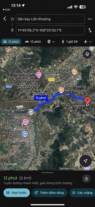 ✨ 512,7M2 (100m2 ONT) Ngang 10M Mặt Tiền đường Bê Tông 6M, cách Chợ & Sân Bay 10