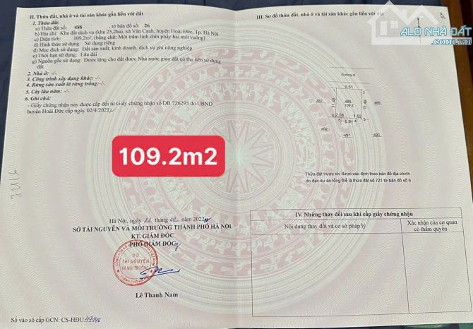 HOT! Bảng hàng từ A đến Z các lô DT 40m2- 210m2 tại khu DV Vân Canh giá đầu tư, vị trí đẹp - 22
