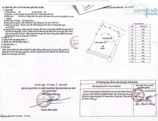 Cần bán lô đất Quốc Oai 2500m2, 3 mặt tiền, đường ô tô vào tận đất - 4