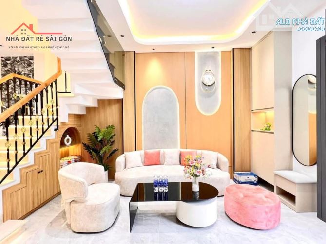 NGUYỄN PHÚC CHU HXH THÔNG - 4 TẦNG 4PN 54M2 - TẶNG FULL NỘI THẤT - GIÁ 7.X TỶ - 7