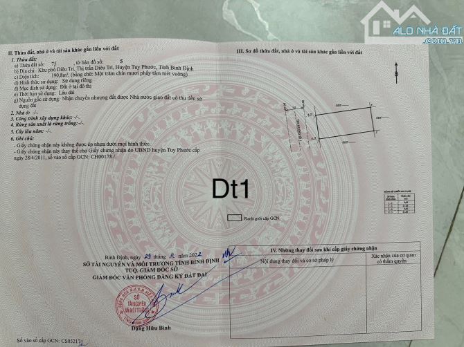 🔥 BÁN NHÀ KHO MINI – ĐƯỜNG SỐ 1, KHU PHỐ DIÊU TRÌ, TT. DIÊU TRÌ - DT 1050m2 🔥