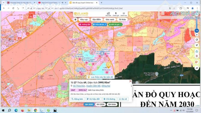 Bán đất quy hoạch ONT sát SB Long Thành.Tiện ở, kinh doanh du lịch, sát hồ, vành đai 4 HCM - 2