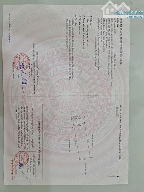 HOA HẬU 68,6m2 tại Lương Quy Lê Lợi, An Dương, đường 6m. - 3