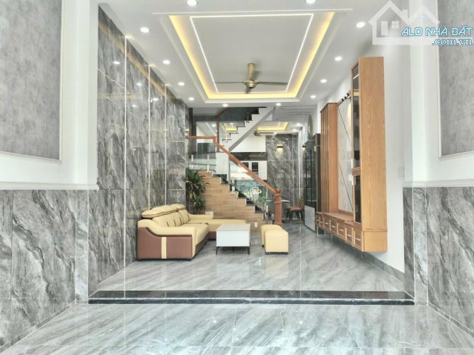 Bình Tân,Nhà Mới 4 tầng 68m2, mặt tiền kinh doanh,,gâga, gần chợ Gò xoài,giá rẻ. - 3