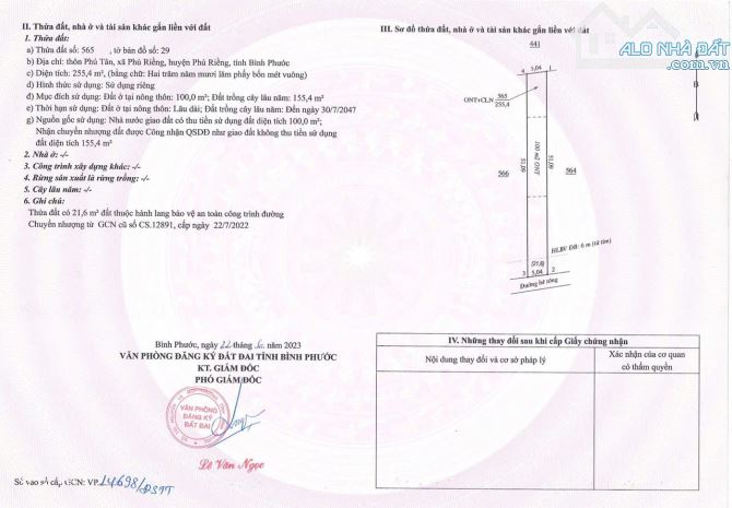 Cần Bán Gấp Lô Đất Nằm Trong Trung Tâm Thương Mại Phú Riềng, Giá 180Tr, DT 255m2, Sổ Sẵn