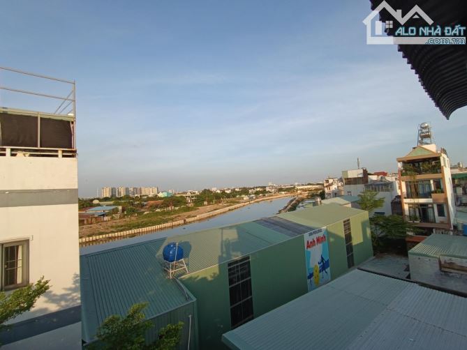 100M2, NHÀ 4 TẦNG, HẺM OTO CHẠY VÒNG QUANH, 5MX 20M, LÊ ĐỨC THỌ, GẦN KÊNH BỜ SÔNG, GIÁ 12. - 2