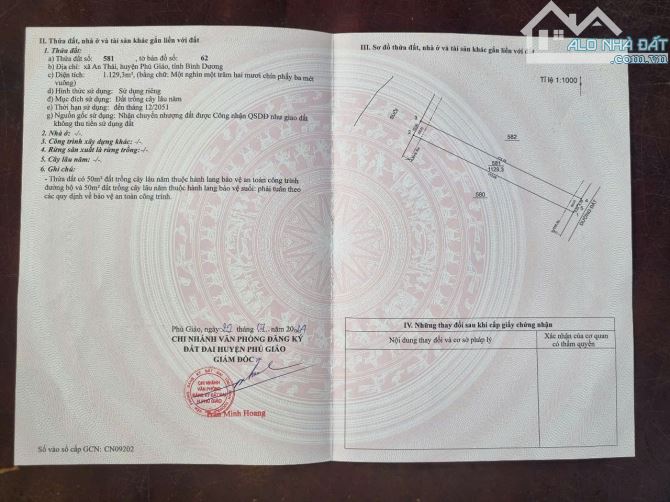 ÔNG ANH BÁN RẺ LÔ ĐẤT XÀO AN THÁI PHÚ GIÁO MẶT TIỀN ĐƯỜNG NHỰA - 2