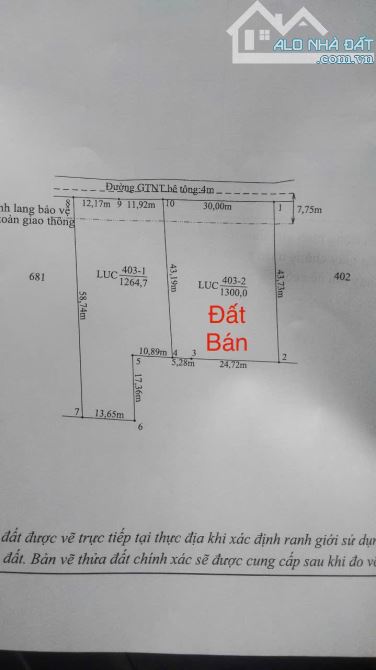 ✅ Bán 1300m2 đất lúa đường betong 4m view Kênh thuộc Ấp 7 , Phước Tân Hưng _ 30 x 43m2 - 3