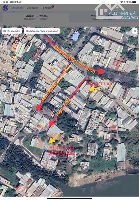 🏡BÁN ĐẤT  - HẺM 845  NGUYỄN BÌNH - THÔNG RA 1651  LÊ VĂN LƯƠNG DT 5x16=80m2 - 3