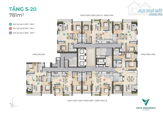 Căn Hộ 2PN Trung Tâm Đà Nẵng – Sổ Hồng Lâu Dài – Ưu Đãi Hấp Dẫn! - 2