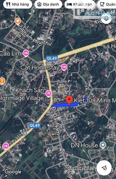 Đất kiệt Minh Mạng quy hoạch đường 19,5m 👉 Kiệt 109 Minh Mạng gần cầu Lim, Thuỷ Xuân 👉 D - 2