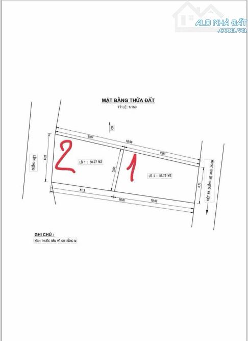 📌📌📌Làm việc trực tiếp!!!Bán cặp đất 2 mt trước sau Mẹ Nhu giá rẻ- - 2