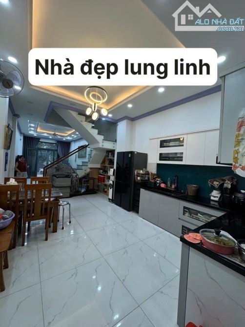 BÁN NHÀ 4 TẦNG - 56M² - HẺM Ô TÔ 10M THÔNG - NỘI THẤT CAO CẤP - GIÁP TÂN PHÚ